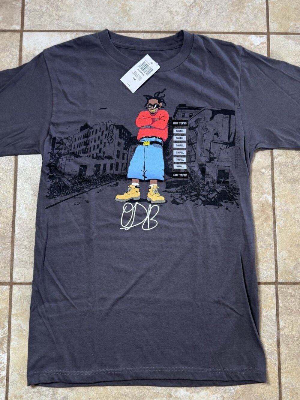 Ol' Dirty Bastard Arms Crossed Pose T-Shirt SMALL New